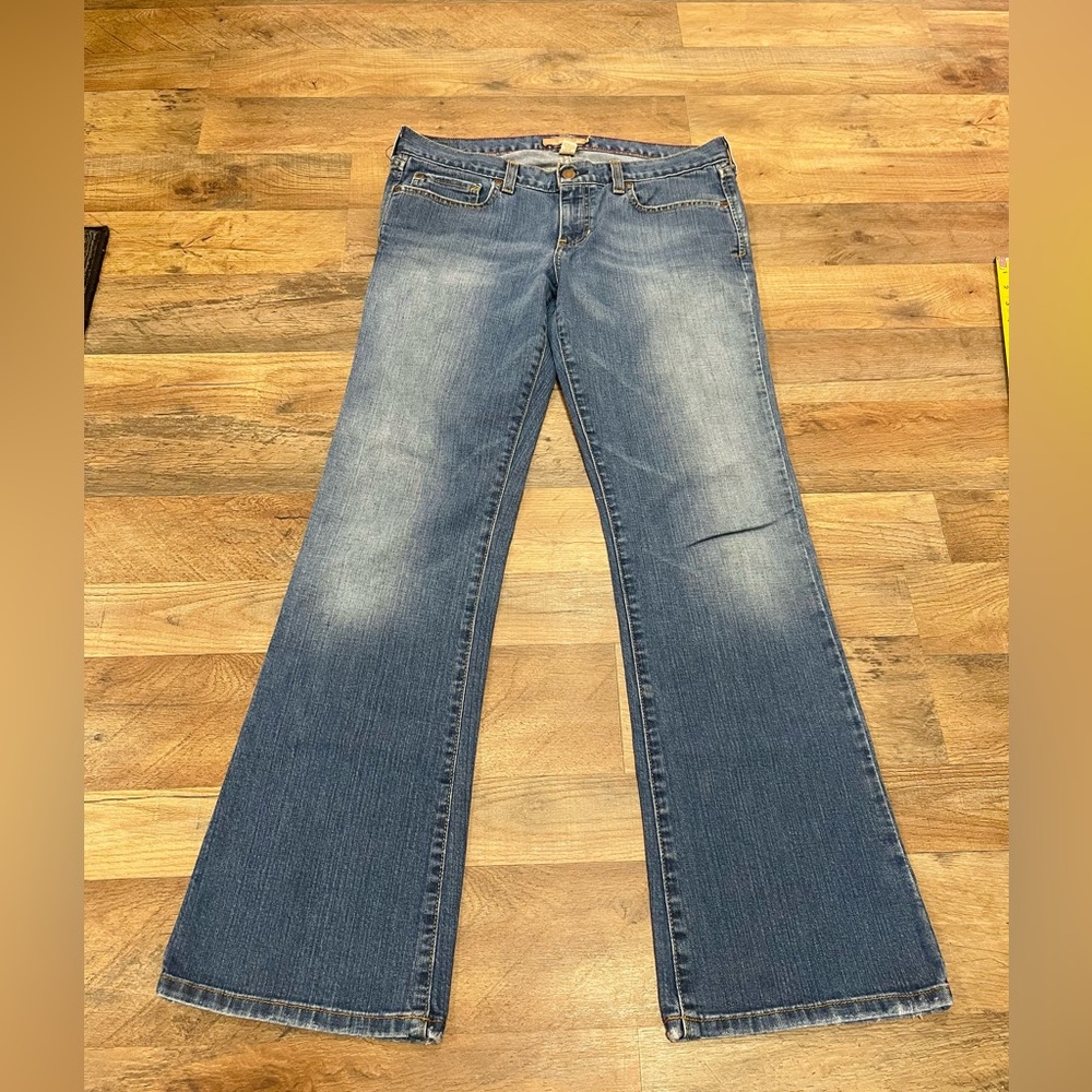 Abercrombie & Fitch Blue Flare Wide Leg Jeans
